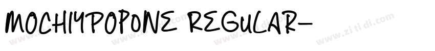 MochiyPopOne Regular字体转换